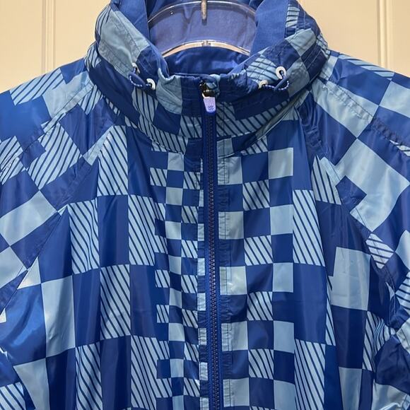 NWT $168 Sweaty Betty Pack Away Jacket Blue S M Hiking Camping Raincoats - Picture 7 of 16